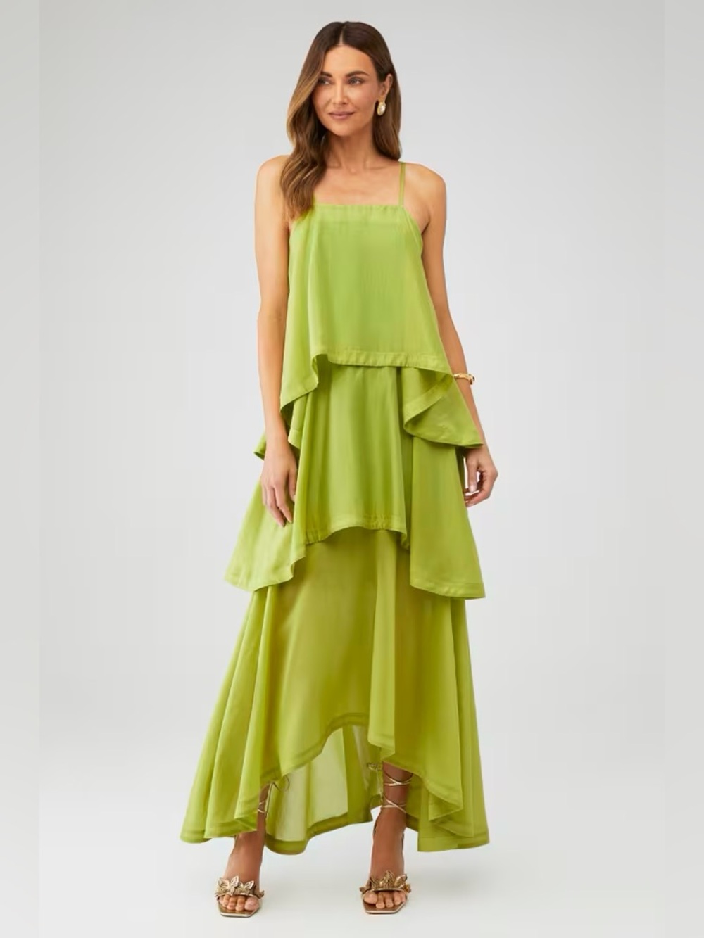 Elliatt Women's Wren Maxi Dress in Green Size Small *Flaw